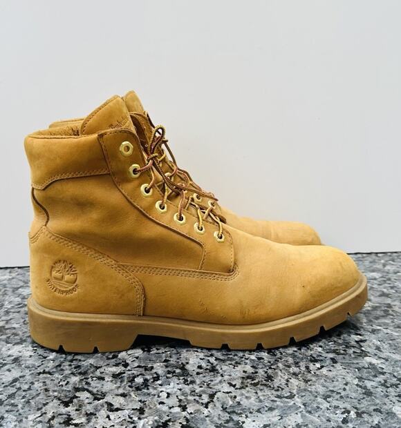 Timberland 19079 Leather Round Toe Lace Up Ankle Work Mens Boots Size 11 Wheat main image 10